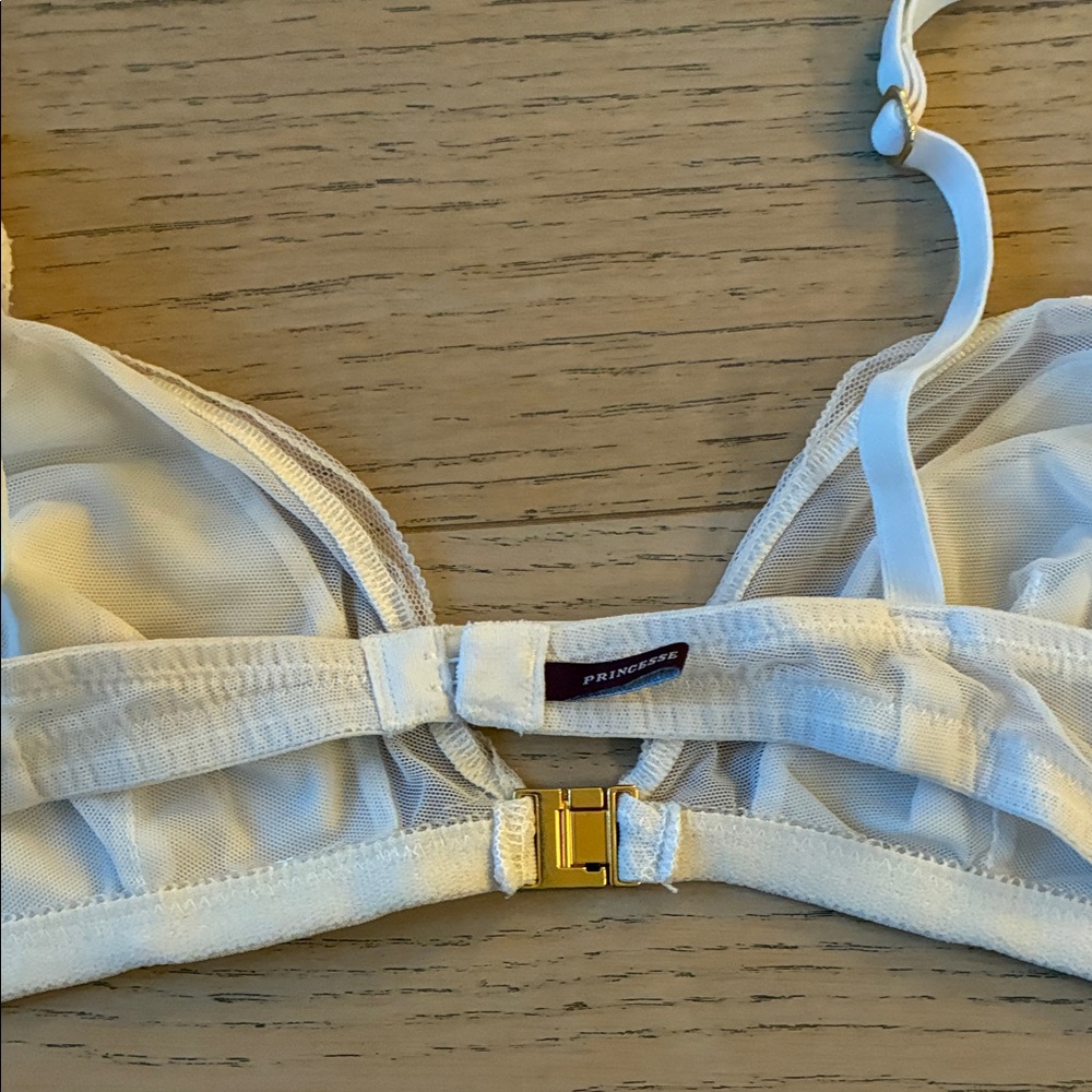 Princesses Tam Tam White Sheer Bralette - Picture 7 of 9